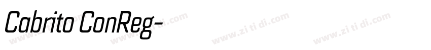 Cabrito ConReg字体转换